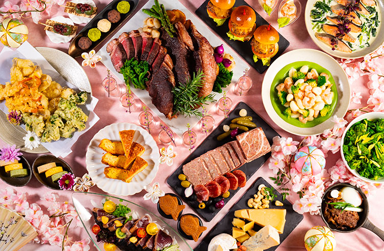 春休みからGWまでの週末限定『スプリングディナービュッフェ』お子様1名無料